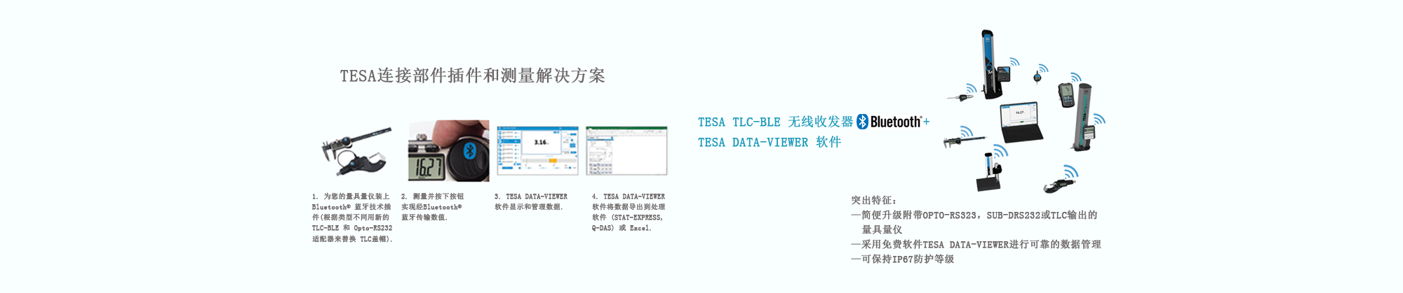 TESA連接部件插件和測(cè)量解決方案